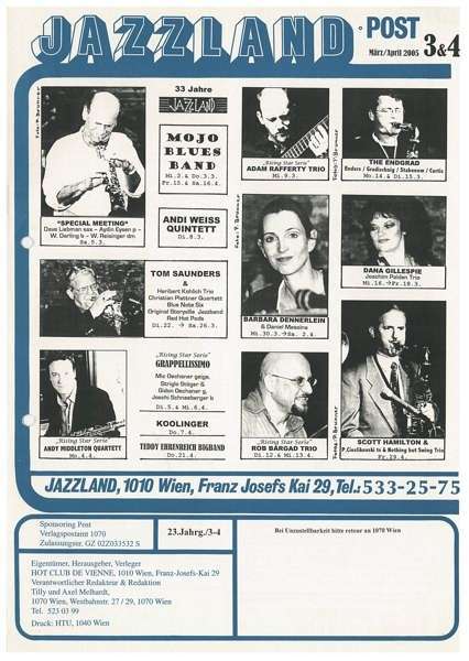 Jazzland Programm-Cover 03-04/2005