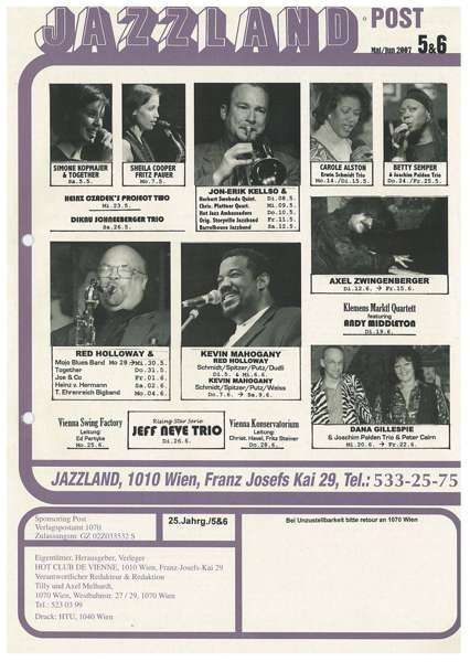 Jazzland Programm-Cover 05-06/2007