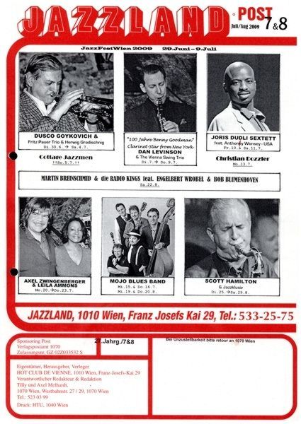 Jazzland Programm-Cover 07-08/2009
