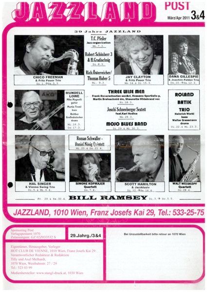 Jazzland Programm-Cover 03-04/2011
