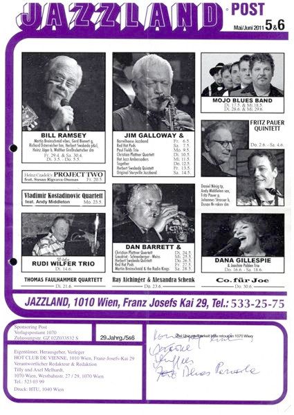 Jazzland Programm-Cover 05-06/2011