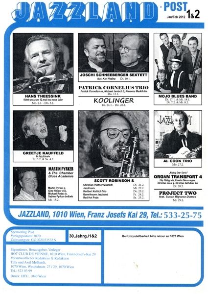 Jazzland Programm-Cover 01-02/2012