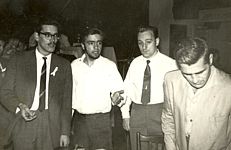 Jesco von Puttkamer, Axel Melhardt, Anton Kirchmayer, Walter Ernsting
