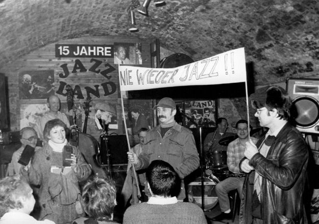 Ronnie Weisz, Franz Luttenberger, "Nie wieder Jazz"-Demo