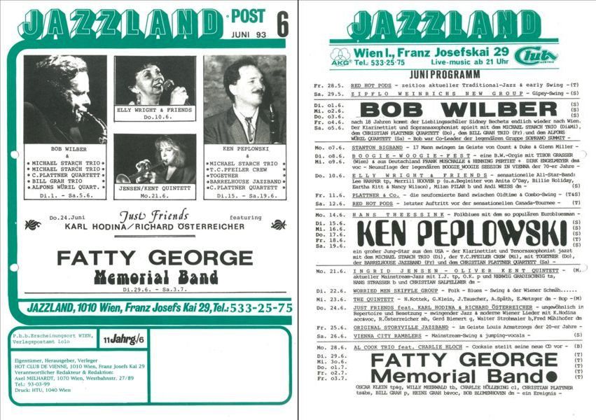 Jazzland Programm-Cover 06/1993
