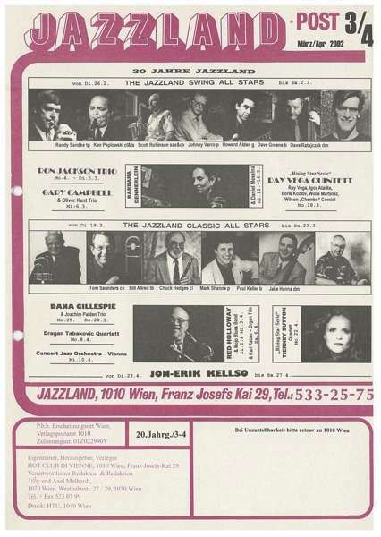 Jazzland Programm-Cover 03-04/2002