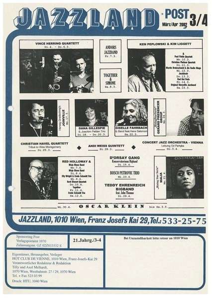 Jazzland Programm-Cover 03-04/2003