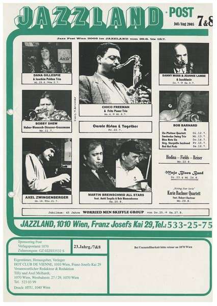 Jazzland Programm-Cover 07-08/2005