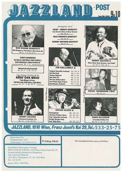 Jazzland Programm-Cover 09-10/2005