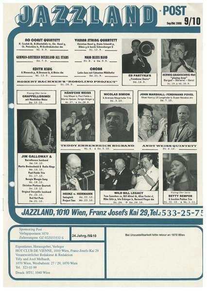 Jazzland Programm-Cover 09-10/2006