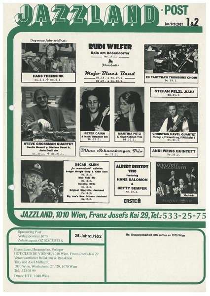 Jazzland Programm-Cover 01-02/2007