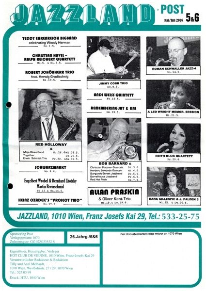 Jazzland Programm-Cover 05-06/2008