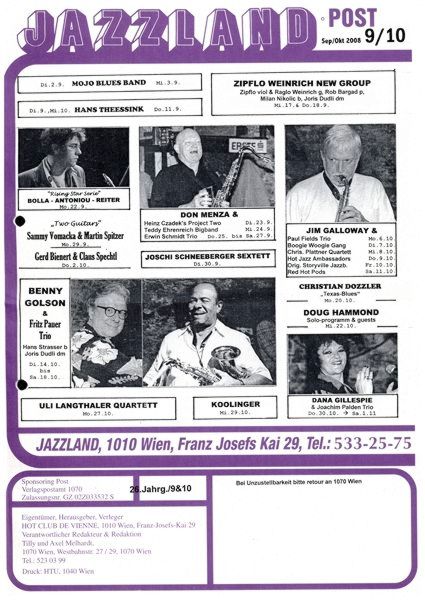 Jazzland Programm-Cover 09-10/2006
