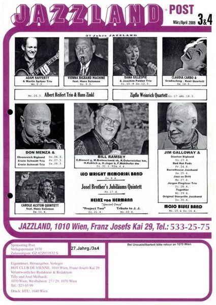 Jazzland Programm-Cover 03-04/2009