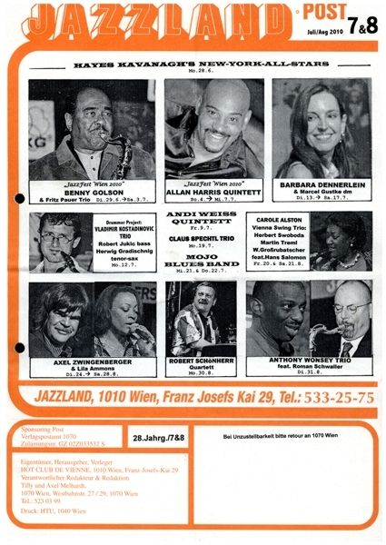Jazzland Programm-Cover 07-08/2010