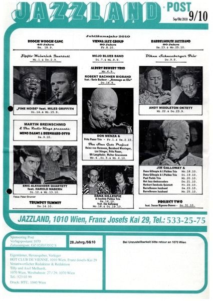 Jazzland Programm-Cover 09-10/2006
