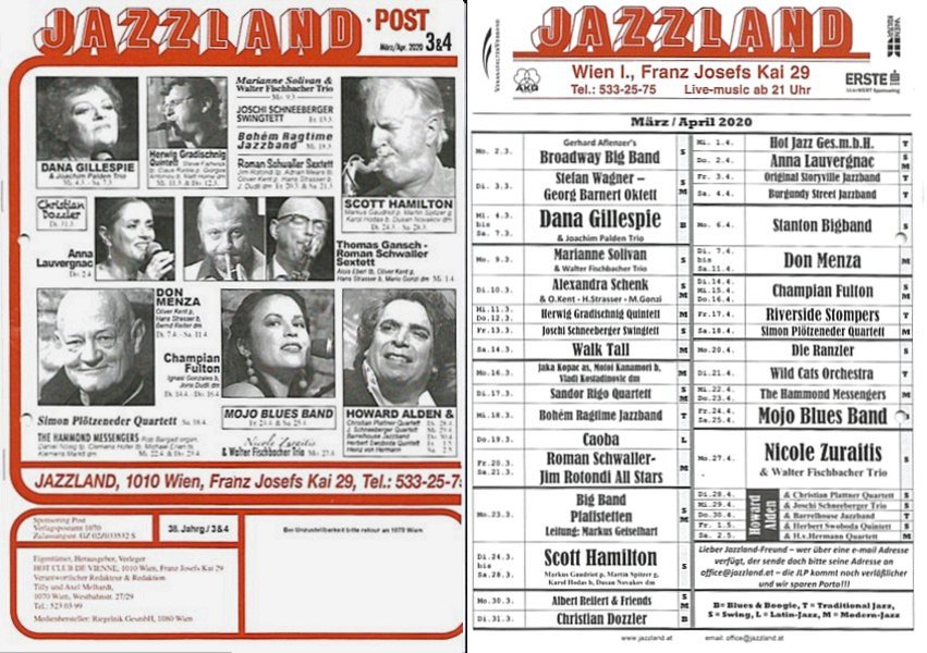 Jazzland Programm-Cover 03-04/2020